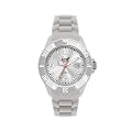 Ice Watch - SI.SR.S.S.09 - Montre Femme - Quartz Analogique - Cadran Argent - Bracelet Silicone Argent - Petit Mod�le