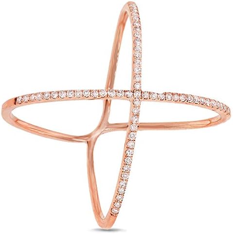 Diamonds By Vicki 0.18ct 14k Rose Gold Diamond Lady's Ring