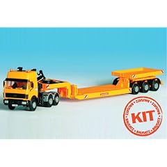 Mercedes HD, 3-achs Zugmaschine mit Scheuerle-Tieflader, Modellauto, Bausatz, Kibri 1:87