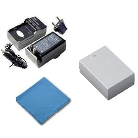 SaveOn Battery and Charger Kit includes Hi-Capacity Replacement Canon NB-10L Battery + Rapid Power Battery Charger + SaveOn Cleaning Cloth for Canon PowerShot SX40 HS Digital Camera