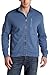Calvin Klein Men's Full Zip French Terry,Blue Duane,Large