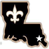 New Orleans Saints NFL Football bumper sticker 5"x 5"