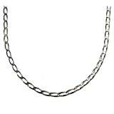 Sterling Silver 6mm Italian Open Curb Chain Necklace, 24