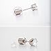 S Light up Led Earrings Blinking Earrings Studs Dance Party Accessories Ear Drop Pendant Stud Stainless (Color White-2 Pairs)