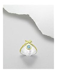 Gem Stones Ring In 92.5 Sterling Silver