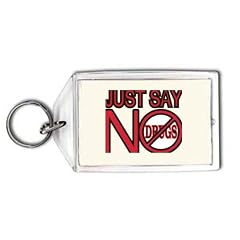 Schl�sselhalter mit der Grafik: just say no to drugs