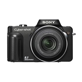 Sony H10 Digital Camera - Black (8.1MP, 10x Optical Zoom) 3" LCD