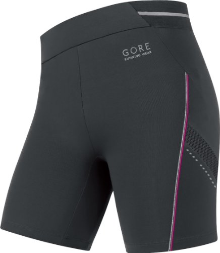 GORE RUNNING WEAR Damen Tight kurz AIR 2.0, black/fuchsia, 40 Preisvergleich