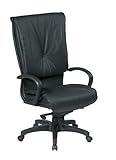 Executive Leather Chair with Knee Tilt Control