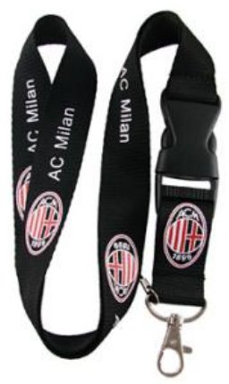 AC Milan (Black) Keychain Lanyard