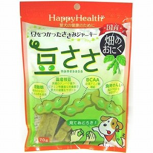 ハッピーヘルス　豆をつかったささみジャーキー　豆ささ　70g