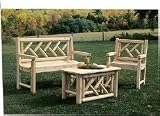 Old Adirondack 121TG Tahawus Group with Small Table 121TA, 120TA, 122TA