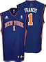 Steve Francis Youth Jersey: adidas Blue Replica #1 New York Knicks Jersey