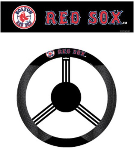 Steering Wheel Cover Mesh - MLB Baseball - Boston Red Sox