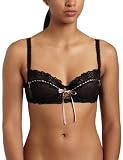 Jezebel Women's Desire Unlined Demi Bra,Black,36DD