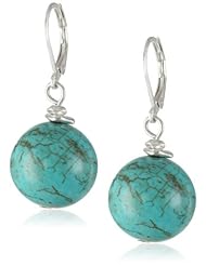 Kenneth Cole New York "Semiprecious Bead Item" Turquoise Semiprecious Bead Drop Earrings