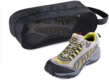 High Quality Shoe Bag for Athletics (Golf, Soccer, Dance) or Travel - Breathable Zipper Storage Organizer Pouch - A Great Holder That Fits BOTH Sneakers!