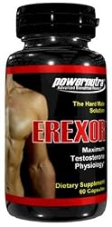 EREXOR - 60 Capsules Maximum Testosterone Booster Penis Enlargement Penis Enlarger SEXUAL POWER Yohimbe