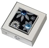 Black Gem Garden Small Vitamin Case - Polished w/Mirror