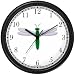 Green Body & White Winged Dragonfly or Dragon Fly - JP Wall Clock by WatchBuddy Timepieces (Black Frame)