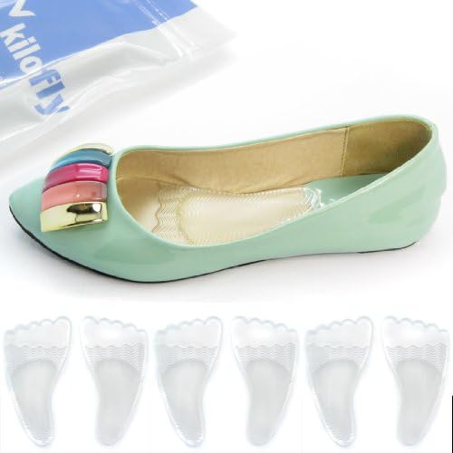 kilofly Silicone Cushion Shoe Insoles - Metatarsal [Set of 3]