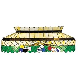 LAMPS BEAUTIFUL Tiffany Style Billiards Pool Table Lamp by Meyda Tiffany--Excellent... by Meyda