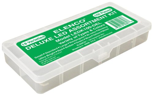 christmas Elenco Electronics LEDK 100DEL Component PlasticB005IZD3KG