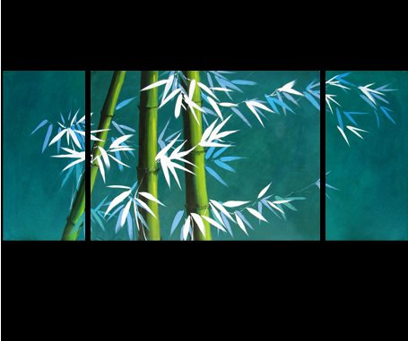Abstract Art Painting Feng Shui Painting Bamboo Tree Oil Painting 52