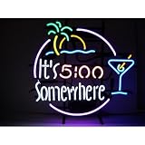 Bar and Game Room It's 5 O'Clock Somewhere Neon Sign