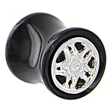 3/8 Inches Black Acrylic STAR WHEEL FRAME Saddle Plug