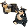 Willie Black Bear Slurping up the Honey (Yum) Glossy Cookie Jar with Lid, 10"