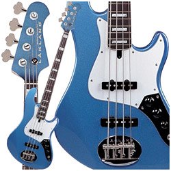 Lakland Skyline serie Darryl Jones firma Modelo 4 String Bass Lake Placid azul, palo de rosa diapasón