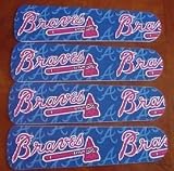 Ceiling Fan Designers 42SET-MLB-ATL MLB Atlanta Braves Baseball 42 In. Ceiling Fan Blades Only