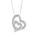 14K White Gold 1/3 ct. Diamond Heart Pendant with Chain