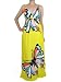 NawtyFox E32 Women's Yellow Butterfly Summer Beach Dress, XS/S (Tagged as S)