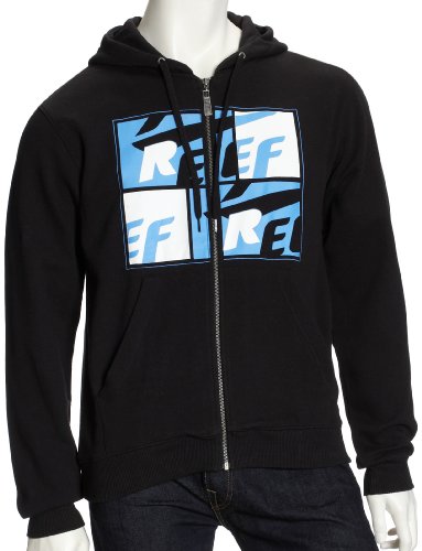 Reef Herren Sweatshirt BATOR ZIP HOODY, BLACK/VIN NA/WHI, M, RH065BVW Preisvergleich
