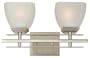 Yosemite Home Decor 95592SN Half Dome 15.25-Inch 2-Light Bathroom Vanity, Satin Nickel