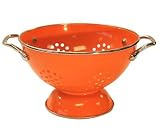 Calypso Basics 1.5 Quart powder coated  Colander, Orange