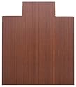 Anji Mountain Bamboo Rug Co. "Dark Cherry" Bamboo 55" x 57" Roll up Chair Mat, 5mm thick, felt backing