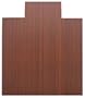 Anji Mountain Bamboo Chairmat & Rug Co. Roll-Up Bamboo Chairmat, 55-Inch-by-57-Inch, 5mm Thick, With Lip, Dark Cherry