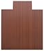 Dark Cherry Bamboo Roll up Chair Mat