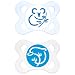 MAM 547911 - Relax Silikon 0-6, Schnuller, f�r Jungen, Doppelpack, farblich sortiert - BPA frei