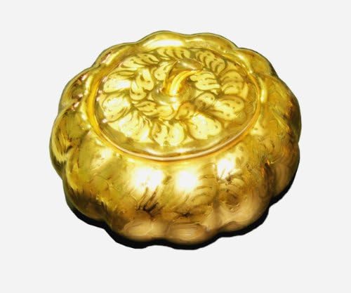 Golden Art Pumpkin Ceramic Storage Jewerly Boxes