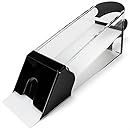 Brybelly 8 Deck Acrylic Baccarat Shoe with Handle and Lid