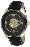 Akribos XXIV Men’s AK448YG ‘Shutter’ Automatic Skeleton Round Gold Watch