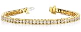 11 Ct Round E/F VS Certified Channel Set Natural Diamond Tennis Bracelet in 14KY