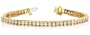 11 Ct Round E/F VS Certified Channel Set Natural Diamond Tennis Bracelet in 14KY