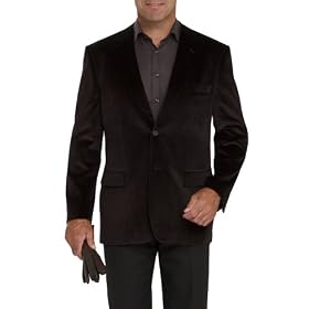 Jones New York Two-Button Velvet Sport Coat