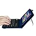 Fintie WinBook TW802 / TW801 Tablet Keyboard Case - Premium PU Leather Folio Stand Cover with Removable Wireless Bluetooth Keyboard for WinBook TW802 / TW801 8-Inch Windows 8.1 Tablet, Navy