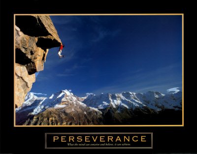 Rock Climber Climbing Motivational Poster Perseverance Collections Art Poster Print, 28x22 Collections Art Poster Print, 28x22 Collections Art Poster Print, 28x22 - Kitchen